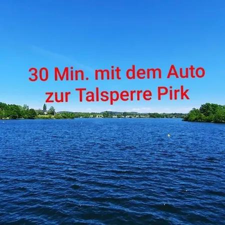 Blick Mylau - Nähe Freizeitpark Plohn&weltgrößter Ziegelsteinbrücke Apartamento Reichenbach im Vogtland