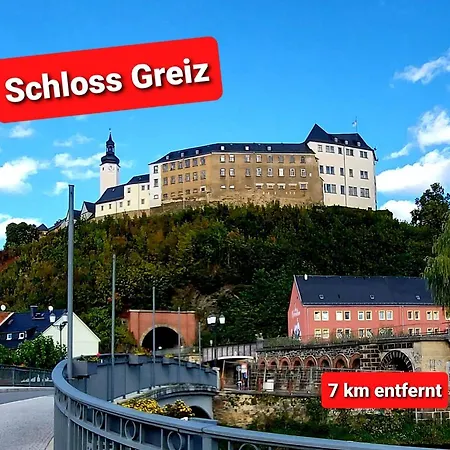 Blick Mylau - Nähe Freizeitpark Plohn&weltgrößter Ziegelsteinbrücke * Reichenbach im Vogtland