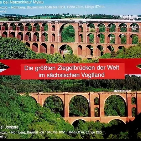 Apartamento Blick Mylau - Nähe Freizeitpark Plohn&weltgrößter Ziegelsteinbrücke Reichenbach im Vogtland
