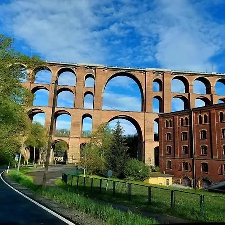Blick Mylau - Nähe Freizeitpark Plohn&weltgrößter Ziegelsteinbrücke Reichenbach im Vogtland
